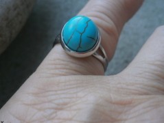 Náhrdelník - černý a modrý