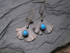 Náhrdelník - černý a modrý