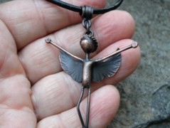 Náhrdelník - černý a modrý