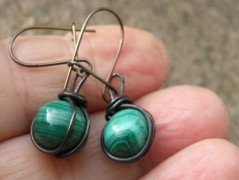 Náhrdelník - černý a modrý