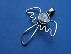 Náhrdelník - černý a modrý