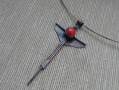 Náhrdelník - černý a modrý