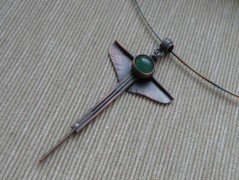 Náhrdelník - černý a modrý