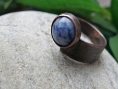 Náhrdelník - černý a modrý