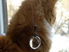 Náhrdelník - černý a modrý