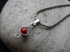 Náhrdelník - černý a modrý