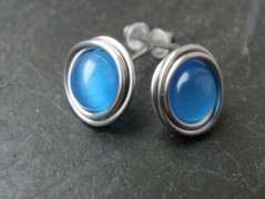 Náhrdelník - černý a modrý