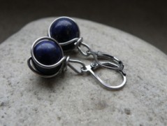 Náhrdelník - černý a modrý