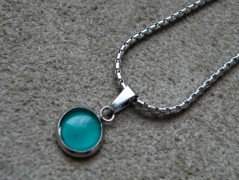 Náhrdelník - černý a modrý