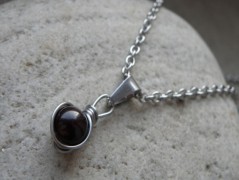 Náhrdelník - černý a modrý