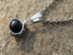 Náhrdelník - černý a modrý