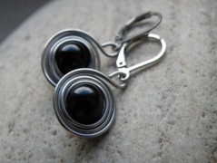 Náhrdelník - černý a modrý