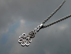 Náhrdelník - černý a modrý