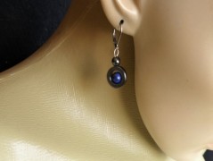 Náhrdelník - černý a modrý