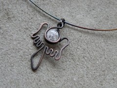 Náhrdelník - černý a modrý