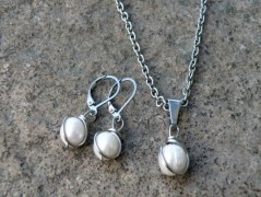 Náhrdelník - černý a modrý