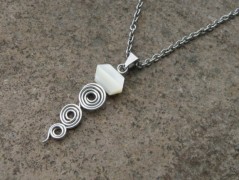 Náhrdelník - černý a modrý