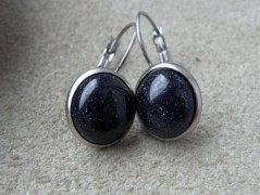 Náhrdelník - černý a modrý