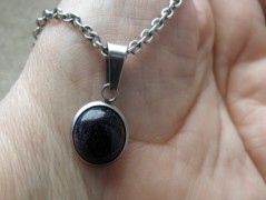 Náhrdelník - černý a modrý