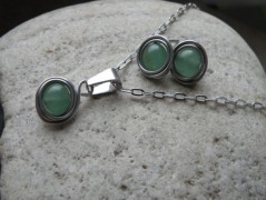 Náhrdelník - černý a modrý