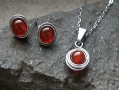 Náhrdelník - černý a modrý