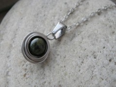 Náhrdelník - černý a modrý