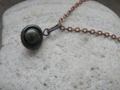 Náhrdelník - černý a modrý