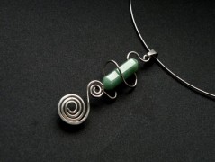 Náhrdelník - černý a modrý