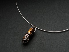 Náhrdelník - černý a modrý