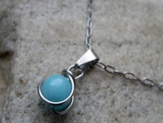 Náhrdelník - černý a modrý