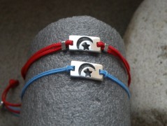 Náhrdelník - černý a modrý