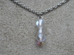 Náhrdelník - černý a modrý