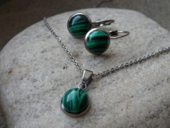 Náhrdelník - černý a modrý