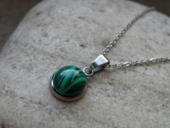 Náhrdelník - černý a modrý