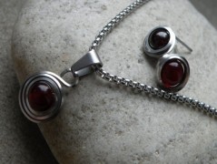 Náhrdelník - černý a modrý