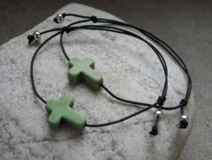 Náhrdelník - černý a modrý