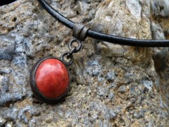 Náhrdelník - černý a modrý