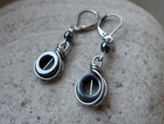 Náhrdelník - černý a modrý