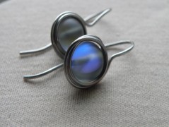 Náhrdelník - černý a modrý