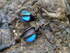 Náhrdelník - černý a modrý