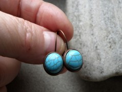 Náhrdelník - černý a modrý