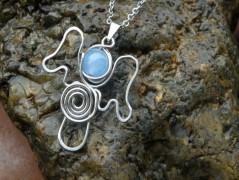 Náhrdelník - černý a modrý