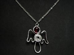 Náhrdelník - černý a modrý