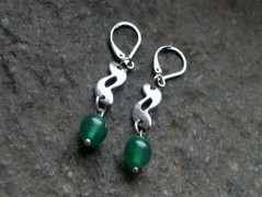 Náhrdelník - černý a modrý