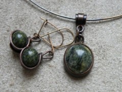 Náhrdelník - černý a modrý