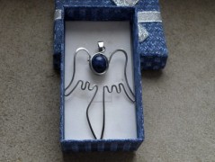 Náhrdelník - černý a modrý