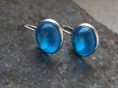 Náhrdelník - černý a modrý