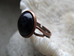 Náhrdelník - černý a modrý