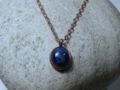 Náhrdelník - černý a modrý