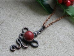 Náhrdelník - černý a modrý